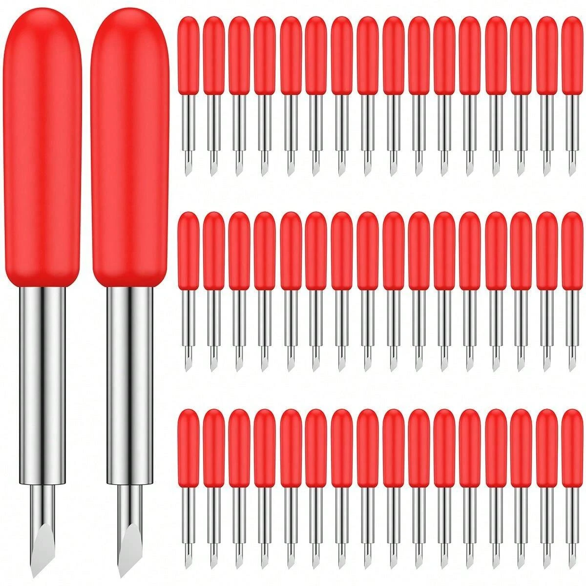 Plotter Blade Rotation 50 Pcs Deep Cut Blades 30 45 60 Degree Lettering Blade Carbide Blade ...