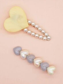 6 piezas de pasador de moda para mujeres, perfecto para uso diario y para tiaras reales - Naranja Coral - Ver 5