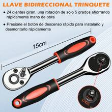 Kit De Herramientas Manuales 46pcs - Negro - Ver 4