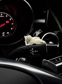 1pc Iced-Coffee Cat Car Interior Decoration, Car Ornaments For Dashboard, Tabletop Decoration