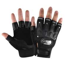 1Pair Fingerless Gloves Half Finger Men Gloves Anti-Slip Outdoor Sports Bicycle Gloves Riding Gloves