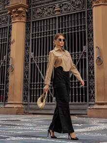 Women Pants - 黑色 - 查看 3