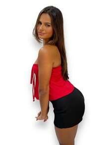 Women Tank Tops & Camis - Đỏ - Xem 4