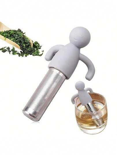1/2/4/5pcs Stainless Steel Tea Infuser With Fine Mesh And Silicone Handle - Perfect For Brewing Loose Leaf Tea, Essential For Back To School
