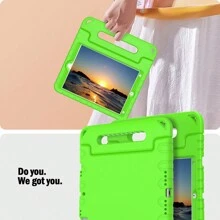 军工防摔防震 EVA 保护壳，内置屏幕保护膜，防震手柄支架，兼容 iPad 2nd/3rd/4th/5th/6th/Air 2[9.7"]7th/8th/9th[10.2"]10th/Air 4[10.9"]Mini 6th[8.3"] Gen 2023 2022 2020 和三星 Galaxy Tab A7 LITE/A9 8.7"/A9+ 11"2023/Tab A8 2022 X200/X205 和 Onn 10.4 Pro 2023/11" Pro 2023/7.0" 2022 - 綠色 - 查看 9
