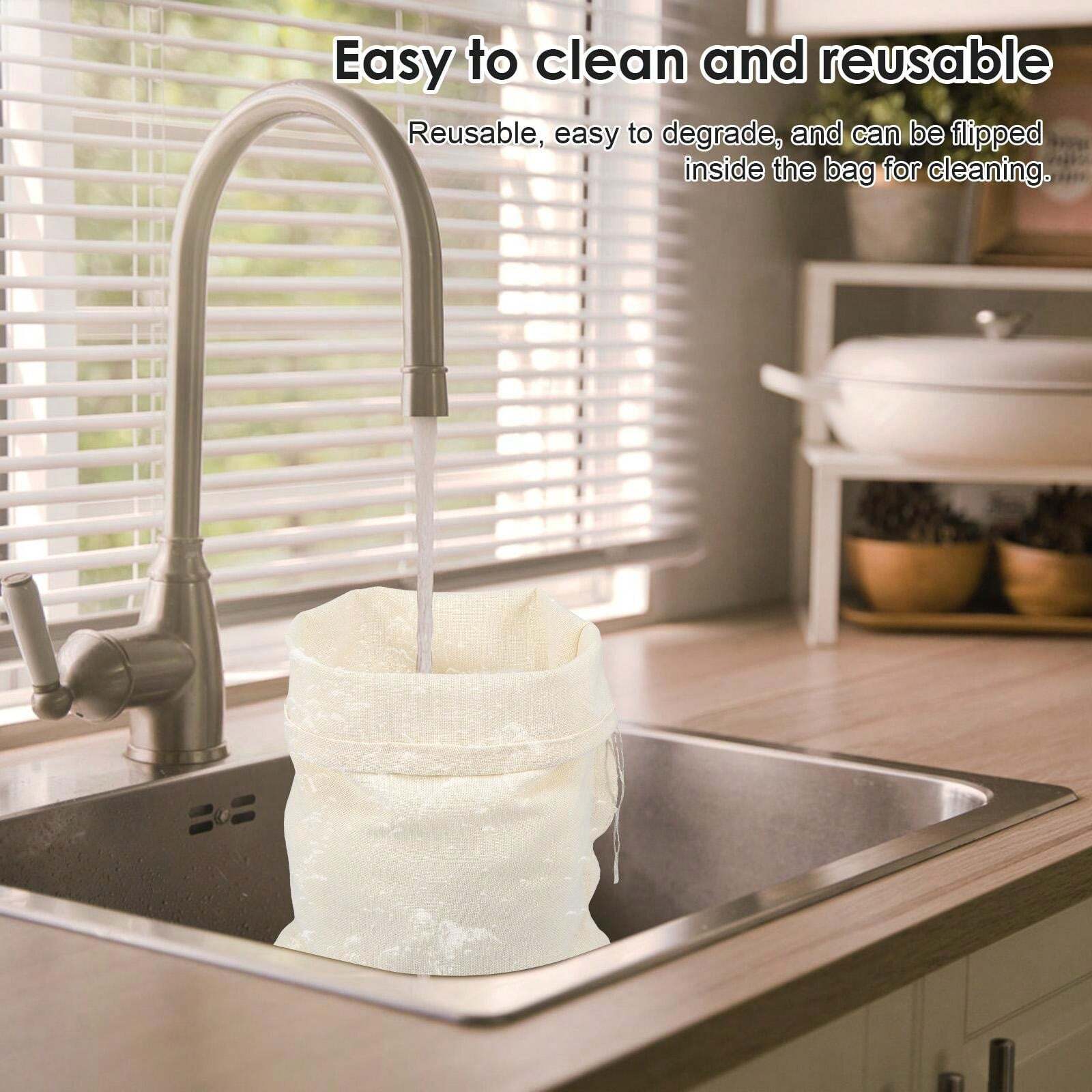 4Pcs Nut Milk Bags With Drawstring Unbleached Cheesecloth Bags 11.42 X