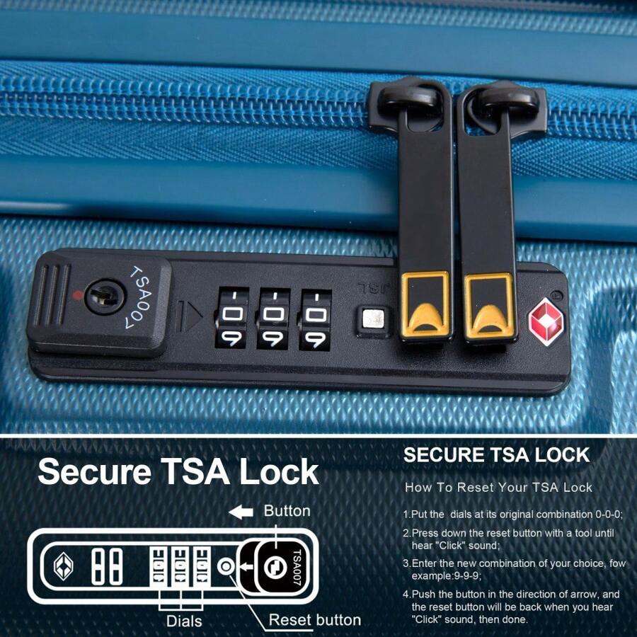 Carry On Luggage Airline Approved18.5" Carry On Suitcase With TSA Approved Carry On Luggage With