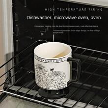 复古玫瑰园陶瓷高脚杯、情侣马克杯、咖啡礼品，具有很高的审美价值 - 高腳杯彩盒裝 - 查看 2