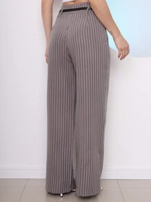 Women Pants - 灰色 - 查看 4