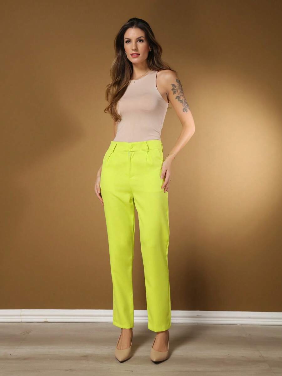 Women Pants - Verde Lima - Ver 1