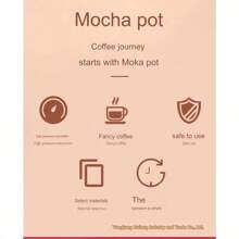 Máy pha cà phê espresso cổ điển, bình pha cà phê Moka Pot của Ý, bình pha cà phê nhỏ giọt cô đặc, dễ vận hành và vệ sinh nhanh, màu đỏ, dung tích 150ml cho 3 người - Nhiều màu - Xem 4