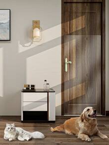 1pc Clear/Frosted Self-Adhesive Thick Wall Paper, Oil & Scratch Resistant Kitchen Protector Film, For Doors, Windows, Furniture, Walls, Countertops - Multicolor - View 6