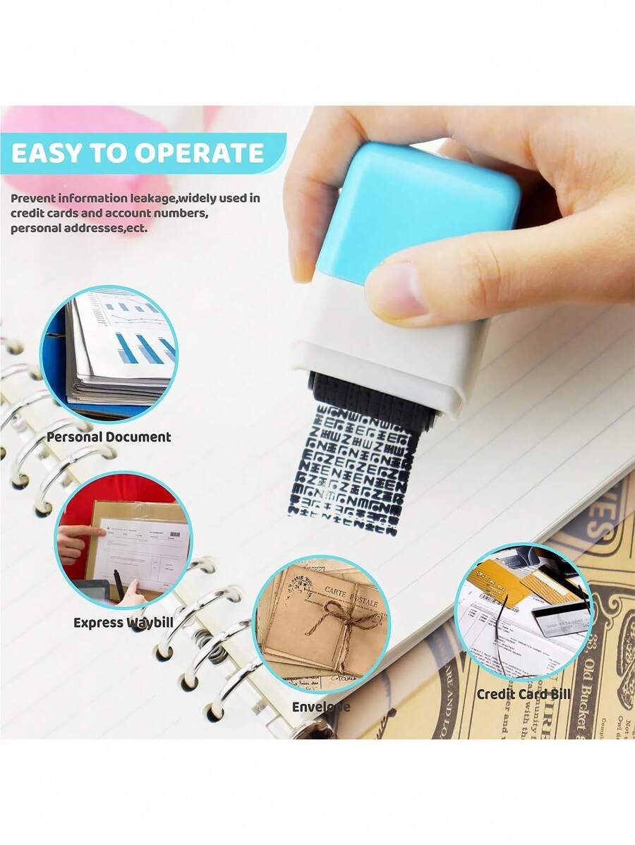 1pc Confidentiality Stamp Roll Coding Pen For Express Delivery ...
