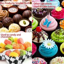 Disposable Ruffled Round Shape Non-Stick Paper Baking Cup, Greaseproof Professional Grade Standard Baking Cups, Black Gingham - Multicolor - View 5