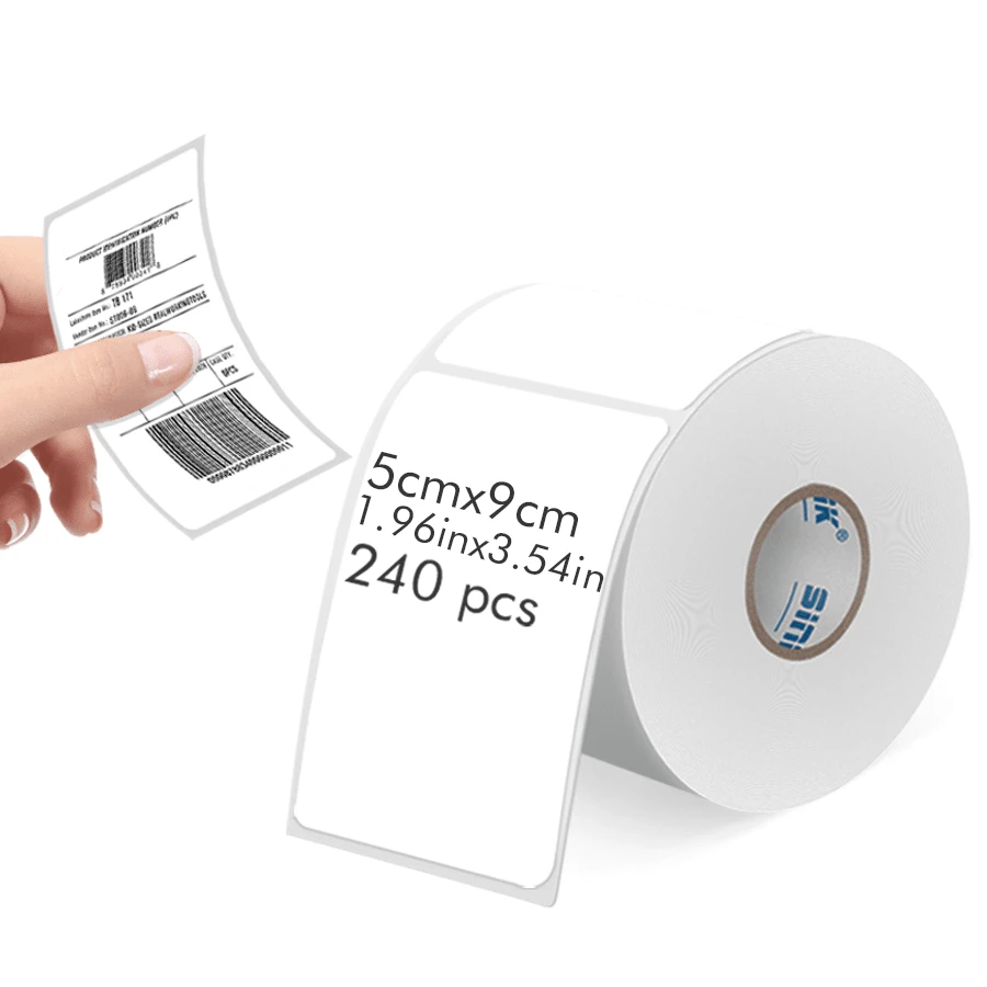 1 Roll Of White Thermal Label Paper, 270pcs, 40mm*90mm, Barcode ...
