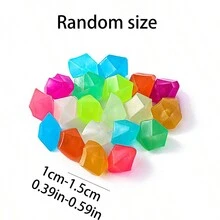 100 Chiếc Chất Liệu Đá Dạ Quang Cho DIY Chúc Bình, Trang Trí Bể Cá Và Đèn Dạ Quang Trang Trí Ban Đêm - màu sắc hỗn hợp - Xem 4