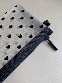 米色小心形透明网眼化妆包，便携式口红收纳袋，适用于户外、浴室、珠宝、指甲油和化妆品。旅行、邮轮、宿舍必备化妆品和洗漱用品收纳袋。化妆旅行洗漱用品收纳袋，透明必备礼品收纳拉链配件，美甲包，房间装饰，包，化妆包，化妆盒，旅行，化妆包，旅行必需品，收纳袋，收纳，旅行必需品，化妆品收纳袋，化妆包，化妆品收纳袋，收纳袋，洗漱用品包，桌面收纳袋，化妆包，化妆袋，化妆品收纳，化妆配件，化妆包，化妆包 - 彩色 - 查看 7