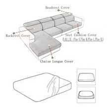 1 件装玉米绒沙发座垫套，可机洗弹性椅垫，沙发防尘罩