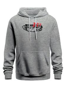 Men Hoodies - 灰色 - 查看 1