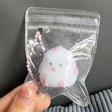 1PC/2PCS 卡通狗头/黄油熊捏捏减压玩具、Pobo小鸡捏捏链、小鸡捏捏减压吊坠、冰川库罗尔布丁/柠檬捏捏玩具、高诱力等级食物玩具 - 動物 - 查看 16