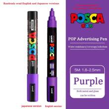 UNI PC-5M Marker Pen Poster Graffiti Marker Advertising Pen Waterproof Student Office School Supplies Painting Art Pens
