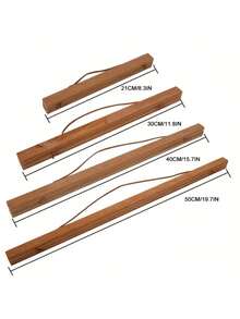 1pc Magnetic Wood Hanger Frame DIY, Teak Walnut Pine For Poster Photos Scrolls Picture Frames Canvas Prints Paintings, Artwork Magnet Frames Wall Art Home Decor - Multicolor - View 3