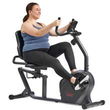 Smart Magnetic Resistance Recumbent Bike With Easy Adjustable Seat, Cycling Workout Machine, Bicycle Exercise For Adult/Seniors At Home, Exclusive SunnyFit App Enhanced Bluetooth Link - Sunny Health & Fitness SF-RB4616SMART