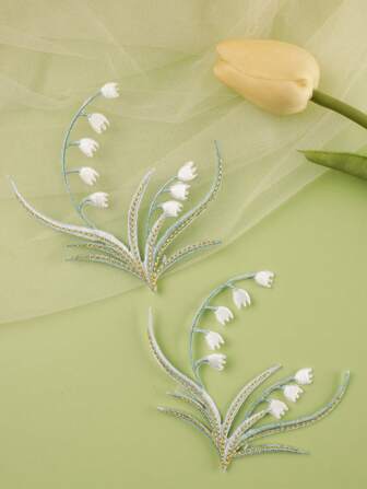 1set/2pcs Multicolor Flower Pattern Fabric Patches, Lovely Cartoon Style Iron-On/Sew-On Patch For Clothes, Bags, Shoes, Hats, Etc.