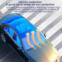 Parasoles para Coche Ventana Delantera Para Automóvil,Parasol plegable para parabrisas de automóvil,protege el interior para automóvil, sedán, SUV, parabrisas de camioneta - Blanco y Negro - Ver 5