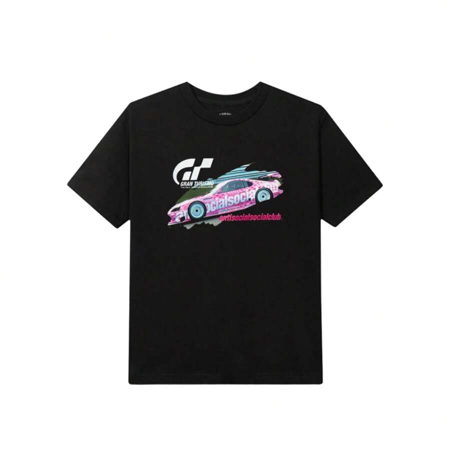 Anti Social Social Club Camiseta negra con logotipo de  x ASSC - Negro - Ver 1
