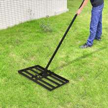 Lawn Rake Lawn Rake Lawn Tool Leveling Rake Height Adjustable 50cm/75cm CEEDIR - 黑色 - 查看 10