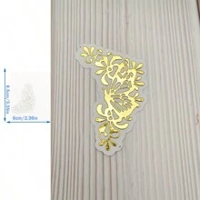 1入組金屬蝴蝶裝飾品，適用於卡片製作，各種尺寸的模切模具