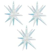 1/3/6 件 21/39/19 英寸透明激光铝箔气球，全息星心蝴蝶贝壳圆形气球主题派对用品生日派对婚礼订婚装饰 - 多色 - 查看 26