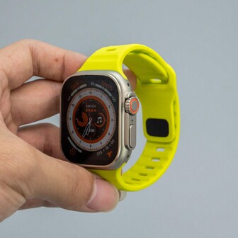 Correa de silicona suave compatible con Apple Watch Band Ultra 2 49mm 44mm 45mm 42mm 41mm 42mm Sport Watchband Apple Watch Serise 5 6 7 8 9 Brazalete