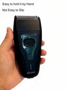 Kemei電動男士剃鬚刀，可充電電動刮鬍刀，浮動修剪器，面部護理，剃鬍機KM-1103 - 黑色 - 查看 8