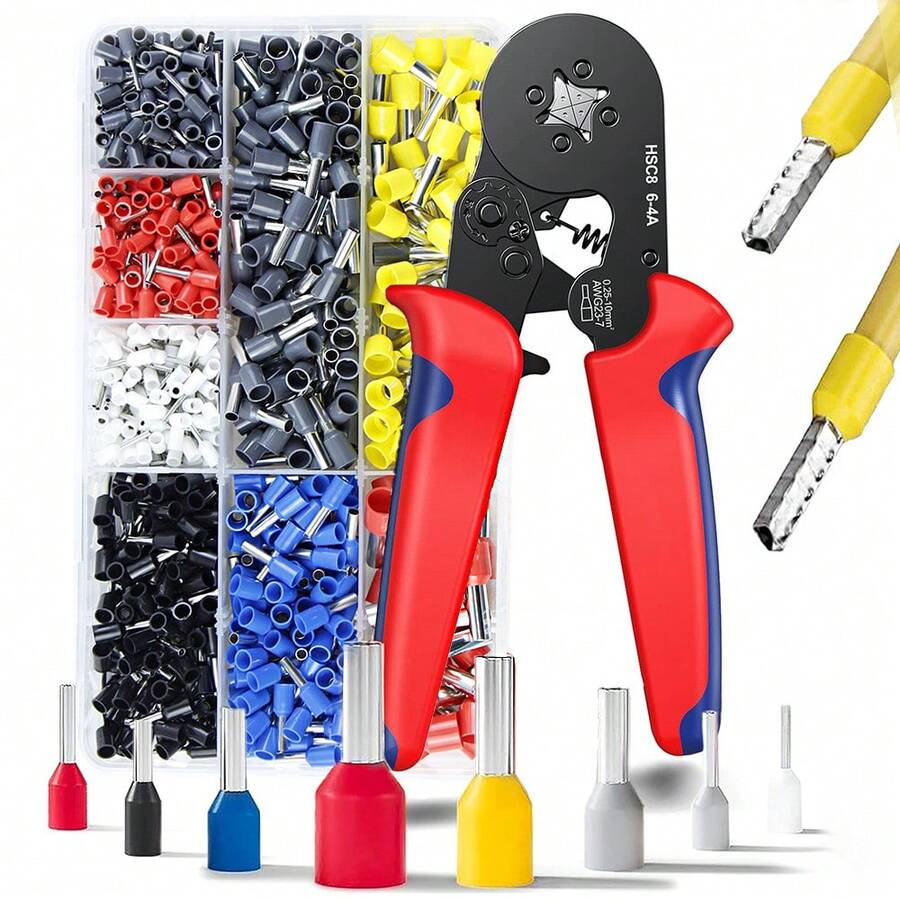 670入組壓接工具，端子壓接工具，電纜套管壓接工具，電纜扳手 - 彩色 - 查看 1