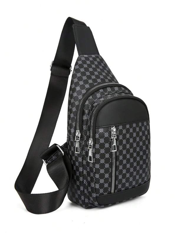 Men's New Fashion Crossbody Shoulder Bag, Chest Bag, College Style Mini Backpack For Phone Sling Bag Waist Bag Students Commute Gifts Fall Christmas Bag Winter Christmas Gifts Fanny Pack Bum Bag Fashion Casual Thanksgiving Valentines Bag Stickers Back To School Valentines Gifts Vintage The Sporty Life Men Bags Gift Bag Pack Belt Bag Spring Vintage Bags School Supplies Print Purse Side Bags For Men Belts New Life Items For Students Men Essentials Purse Essentials Fashion Men's Bags Business Luxury Bags