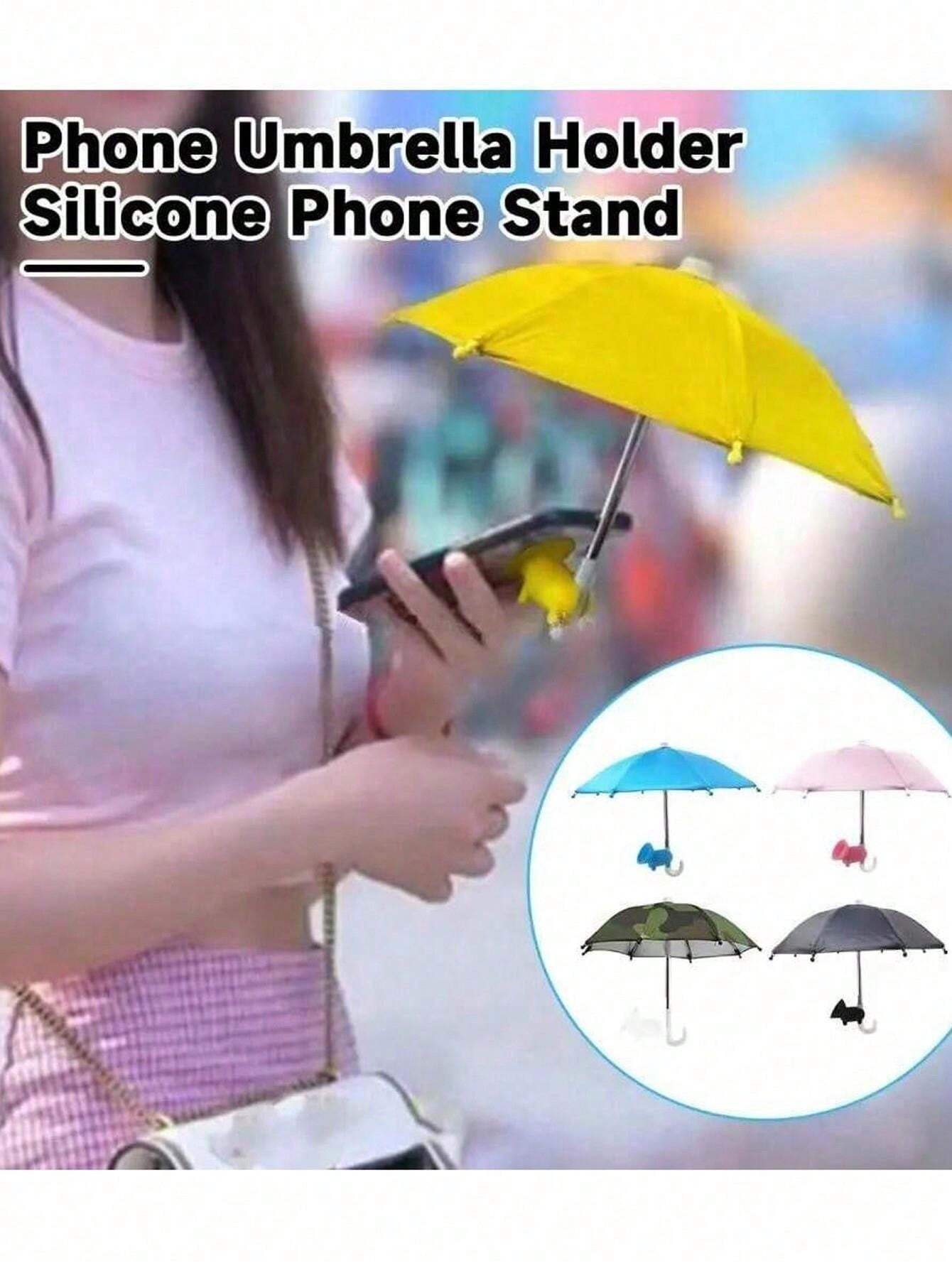 1pc Phone Umbrella For Sun Cell Phone Umbrella Sun Shade, Mini Umbrella