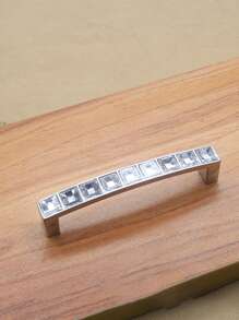 6 件/套水晶金属拉手,透明方形钻石抽屉旋钮双孔金色亮铬时尚拉手,适用于酒柜家具橱柜抽屉,单孔,孔距 16mm、32mm、64mm、96mm、128mm - 方鑽水晶金屬把手 - 查看 19