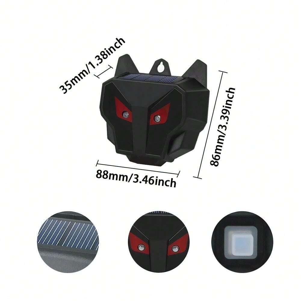 1pc Ultrasonic Pest Repellent Solar Nocturnal Animal Repeller Outdoor