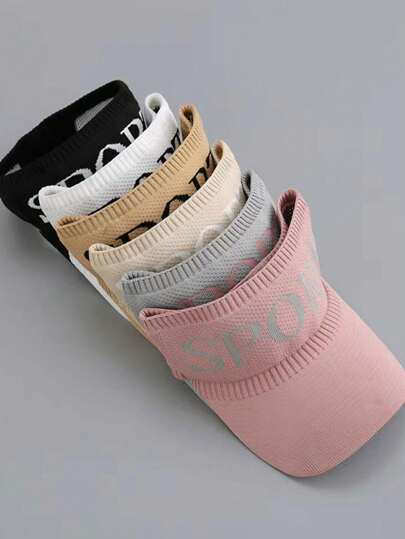 2 piezas/1 pieza Gorra de béisbol para protección solar de verano para mujer, nuevo sombrero visera deportivo para exteriores, gorra snapback casual, sombrero de sol