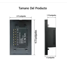 Smart WiFi Switch With Voice Control And Touch Screen - Unique Circular Design For Home With 4 Buttons - Modern Design - Compatible With Applications For Voice Control.