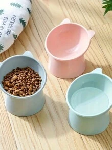 Pet Cat/Dog Slanted Bowl With Spine Protection, Anti-Tipping