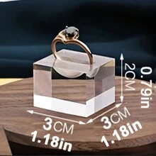 Acrylic Rings Display Stand For Ring Holder Jewellery Jewelry Organizer Stands Holders Set Case For Lady's Men's Rings Display - Multicolor - View 11