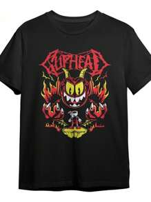 Camiseta  "C u p h e a d" 100% Algodão Lançamento Envio Varias Cores!! PLUS SIZE