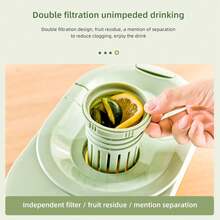 Drink Dispenser, Water Dispenser, Drink Container With Filter, Beverage Dispensers For Fridge, Bar, Party & Daily Use, Milk, Juice, Tea, Containers Lids, Iced Tea, - Multicolor - View 6