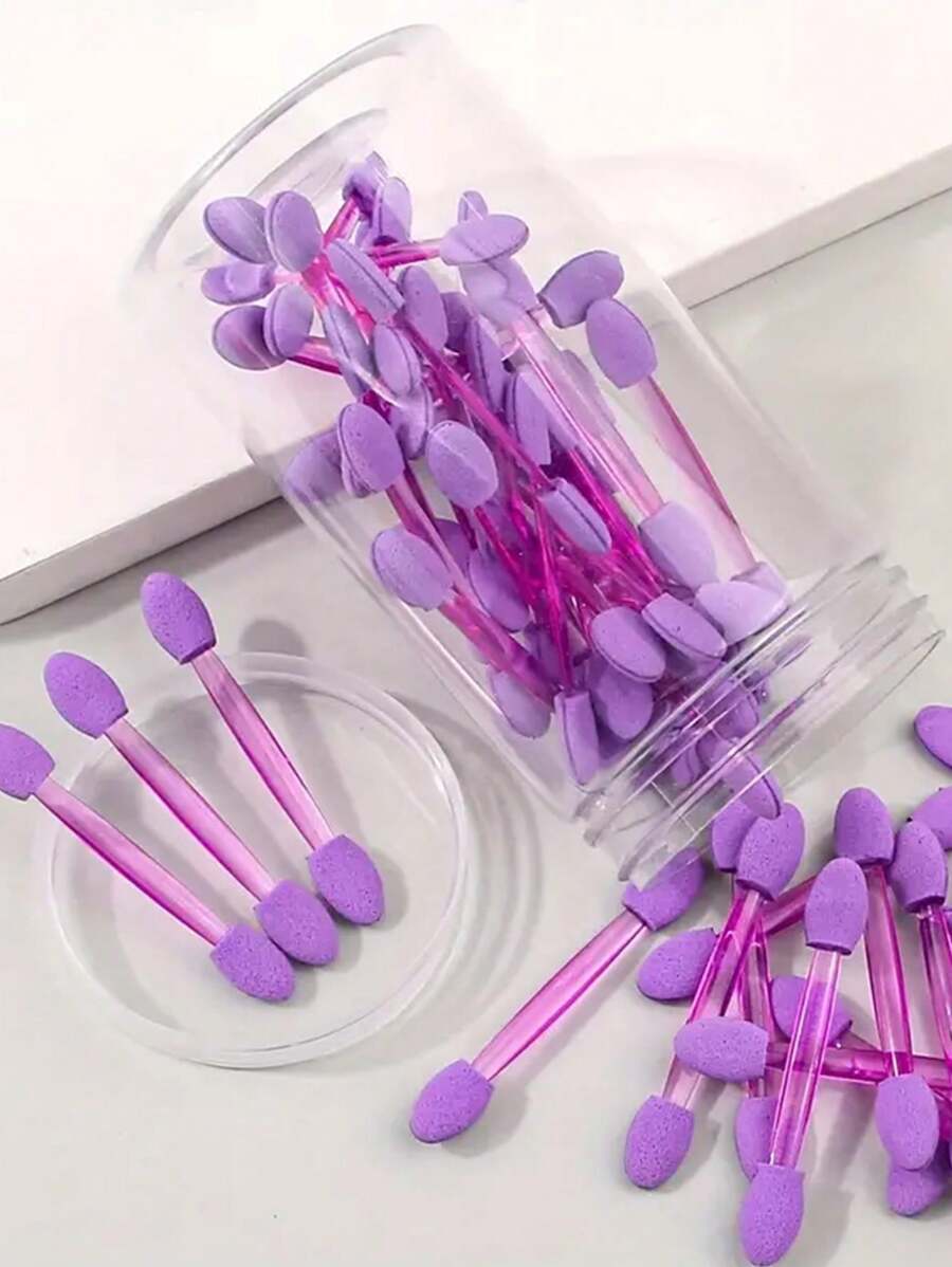 50 pezzi Set di spugne per arte di unghie a colori sfumati - Qualità professionale, pennello a doppia estremità, molletta per mano, adesivi e strass - Kit tutto in uno per design creativi ed effetti scintillanti