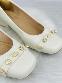 Women Flats - 白色 - 查看 3