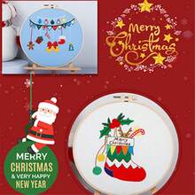 DIY Embroidery Material Kit 'Merry Christmas' Santa Claus Gift Self-Sewing Set For Cross-Border - CX0523 - View 10