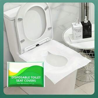 10/20/30/50/100Pcs Disposable Toilet Seat Covers For Adults, Flushable And Travel-Friendly - Essential Accessories For Airplane, Road Trips, And Camping